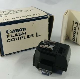 Vintage Camera Canon Flash Coupler L For Old Style F1,  F - 1 35mm Slr Film