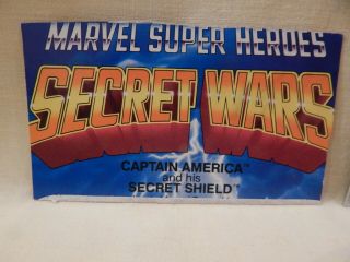 Marvel Vintage Secret Wars CAPTAIN AMERICA Loose w/ Shield 3 Flickers & Cardback 5
