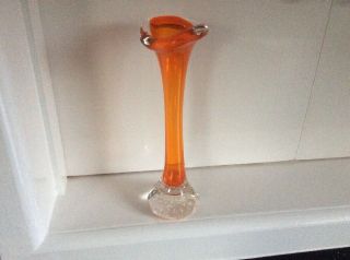 Vintage Aseda Orange Cased Glass 