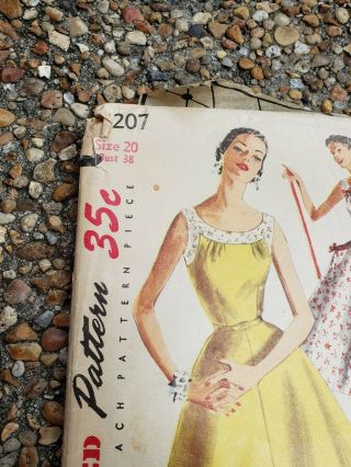 Vintage 1940’s Simplicity Printed Sewing Dress Patterns 35 cents,  Total of - 5 2