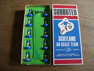 Vintage Subbuteo Lw Zombie Team C.  500 - Scotland In Named Box