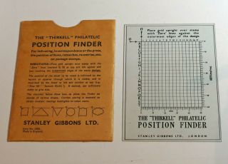 Stanley Gibbons Thirkell Philatelic Position Finder Stamp Vintage Tool Stamps