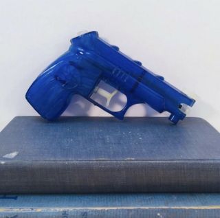 Mak’s Trick Shot No.  250 - Vintage Blue Plastic Water Gun - Hong Kong