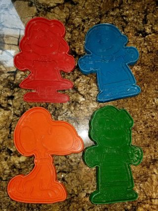 Vintage Peanuts Cookie Cutters Snoopy & The Gang United Feature Syndicate Inc