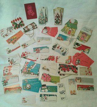 Vintage Assorted Christmas Gift Tags 1950s - 1960s