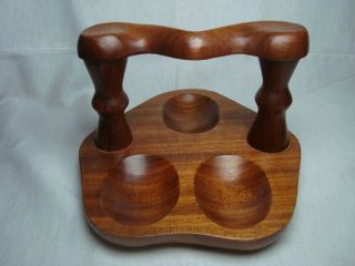 Vintage Tobacco Smoking Pipes Wooden 3 - Pipe Rack Ro - El Made In Italy 1