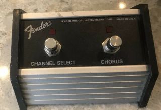 Vintage 1980s Fender 2 - Button Foot Switch Channel Select/chorus Made In Usa
