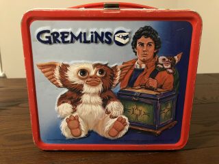 Vintage 1984 Aladdin Gremlins Movie Metal Lunchbox No Thermos Gizmo