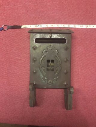 Vintage Craftsman Style Copper Wall Mounted Mailbox
