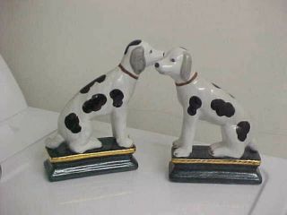 Dog Bookend Book End Or Figural Pair Charleston,  Sc Drayton Hall