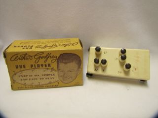 Vintage Ukulele Player Arthur Godfrey Emenee Industries 1950s 2