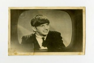 Ringo Starr 1963 Juke Box Jury Television Shot Vintage Photograph