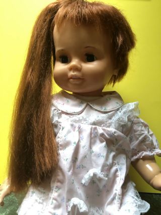 Vintage 1972 - 1973 Ideal Baby Crissy Doll 24 " With Growing Hair So Adorable
