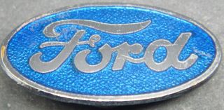 Ford Rare Vintage Insert Type Badge Brooch Pin In Chrome 29mm X 16mm