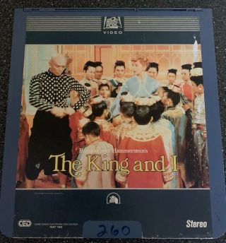 Vintage The King And I Movie Ced Selectavision Video Disc Rare