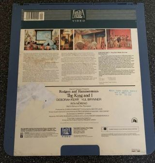 Vintage THE KING AND I Movie CED Selectavision Video Disc RARE 2