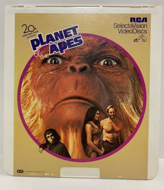 Vintage 1967 Planet Of The Apes Movie Ced Selectavision Video Disc Rare