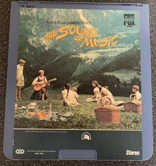 Vintage The Sound Of Music Movie Ced Selectavision Video Disc Julie Andrews Rare