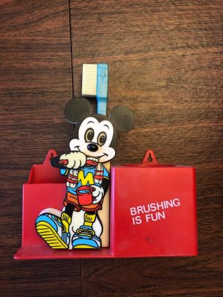 Vintage 1984 Walt Disney Mickey Mouse Brushing Teeth Toothbrush Timer