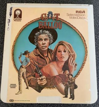 Vintage Cat Ballou Movie Ced Selectavision Video Disc Rare Jane Fonda