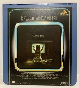 Vintage 1982 Poltergeist Horror Movie Ced Selectavision Video Disc Rare