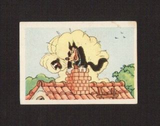 The Three Little Pigs & Big Bad Wolf Vintage 1950s Belgium Walt Disney Card 43