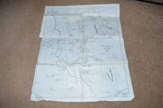 The Battle Of Arras 1917 East Yorkshire Regiment Vintage Great War Map