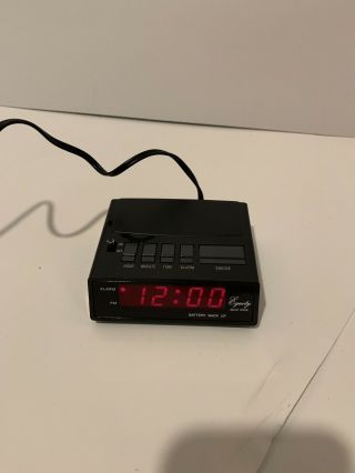 Vintage Equity Digital Alarm Clock Model 1010