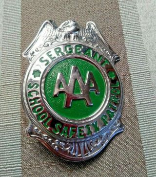Vintage Aaa School Boy Safety Patrol Sergeant Badge Grammes Allentown
