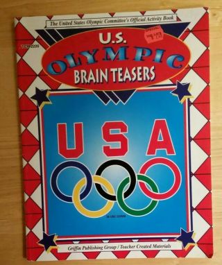 U.  S.  Olympic Brain Teasers By Cynthia Holzshuher Vintage 2000 Teacher Created