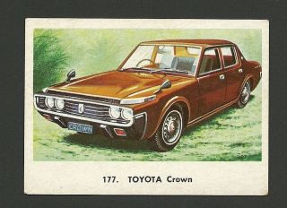 Toyota Crown Vintage Car Collector 1972 Trading Card From Spain