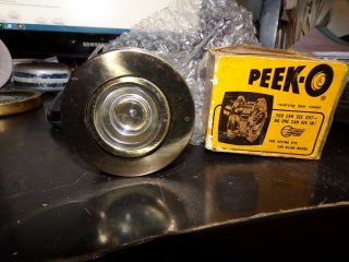 Vintage Peek - O Door Viewer Peep Hole Polished Bronze/brass Finish