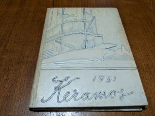 1951 East Liverpool High School Vintage Yearbook Keramos Ohio Paddle Wheel Boat