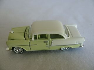 Vintage Cmw Mini Metal 1/87 Ho Scale Yellow/white 1955 Chevrolet Bel Air Ex