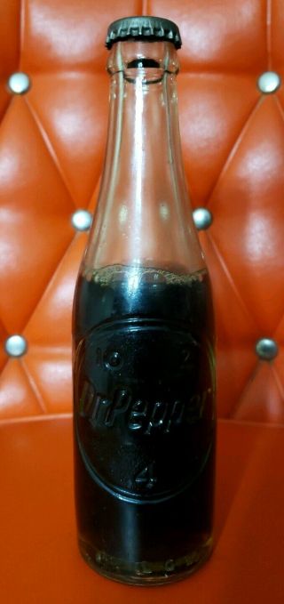 Vintage Dr.  Pepper Soda Bottle 10 2 4 Aqua Glass Oz.  Austin,  Texas Cap