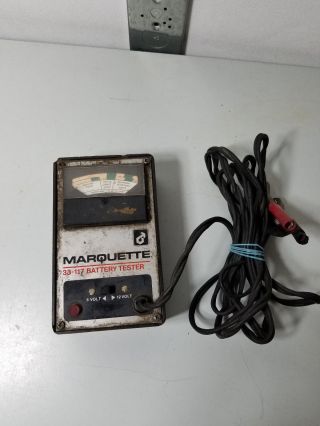 Vintage Marquette 33 - 117 Battery Tester 6 Volt & 12 Volt