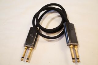 Vintage Switchcraft 413 Dual Mono Patch Cable Cord Made In Usa Mil 3ft