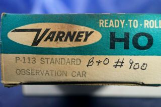 B&o Standard Observation Car 900 By Vintage Varney P113 - Ho 328