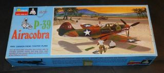 Vintage Monogram P - 39 Airacobra Plastic Model Kit