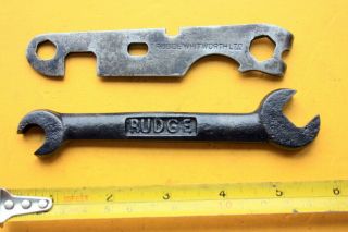 Vintage Rudge Motorcycle Bicycle Spanner Wrench Part Of Classic Tool Kit