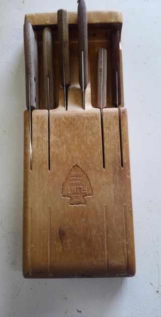 Vintage - 7 - Piece Set Cutlery - Ekco Flint Stainless Vanadium Steak Knives Set
