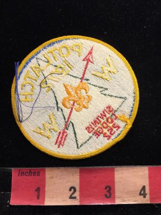 Vtg POTLATCH 1972 SIWINIS LODGE 252 Order Of The Arrow BSA Boy Scouts Patch 87I3 2