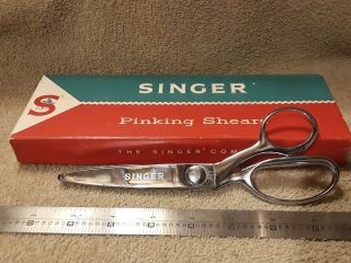 Vintage Singer Pinking Shears 207 Scissors Not Box