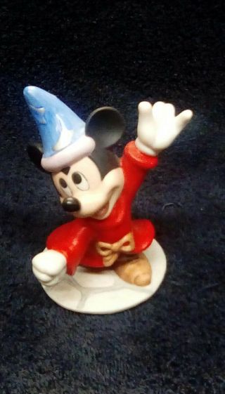 Vintage Disney Sorcerer Mickey Mouse Ceramic Figurine / Figure Sri Lanka
