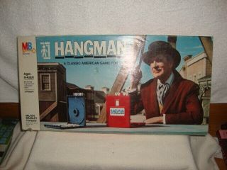 Milton Bradley Vintage Hangman Board Game (1976)