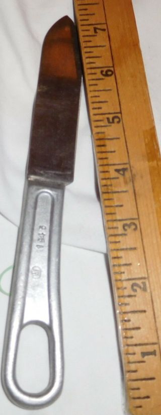 vintage US United States Military Knife 1945 Chrome color,  WW2,  world war 2,  mess 2