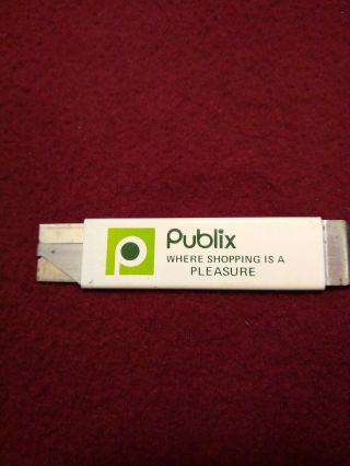 Vintage Advertising Publix Box Blade Knife