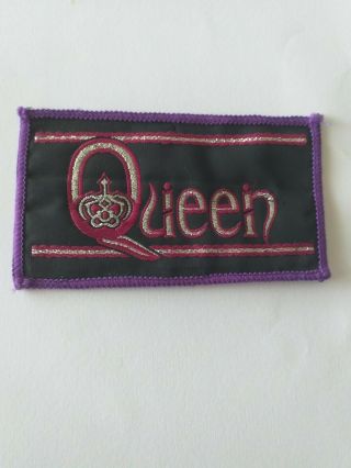 Vintage Queen Freddie Mercury Patch Badge Unworn Rock Music