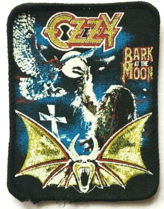 Ozzy Osbourne - Bark At The Moon - Old Og Vtg 1980`s Printed Sew On Patch
