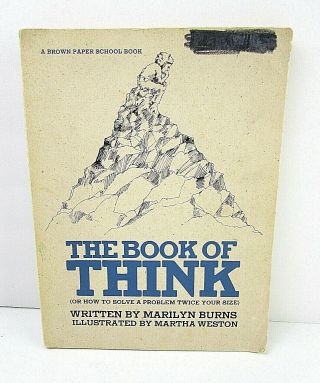 Vintage The Book Of Think How To Solve A Problem.  Marilyn Burns 1976 Pb 2a